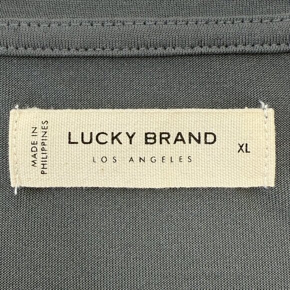 Lucky Brand Sandwash Long Sleeve Tee Women XL Gray - Picture 5 of 10